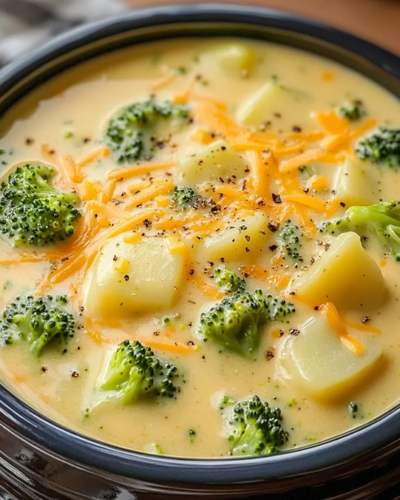 Broccoli Cheddar Potato Soup 2