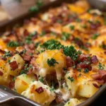 Chicken Bacon Ranch Potato Bake Recipe