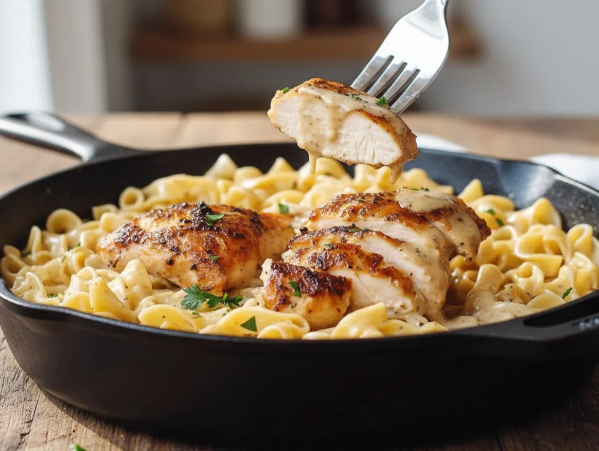 One-Pan Chicken with Buttered Noodles