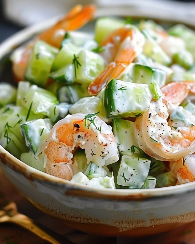 Cucumber Shrimp Salad 1
