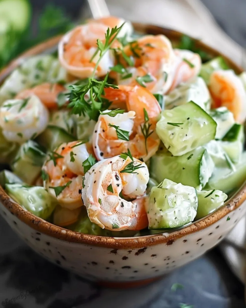 Cucumber Shrimp Salad 4