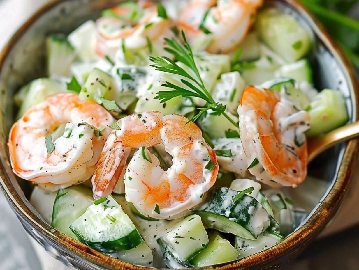 Cucumber Shrimp Salad