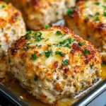 Garlic Parmesan Chicken Meatloaves Recipe