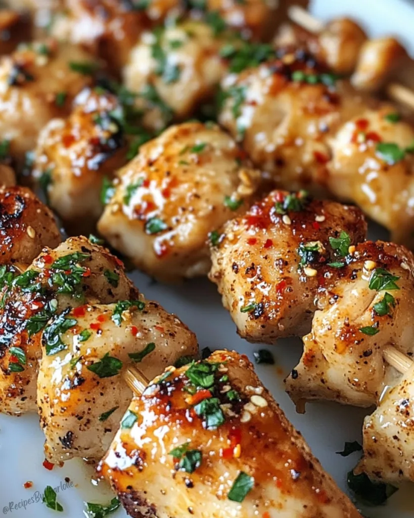 Garlic Parmesan Chicken Skewers 2