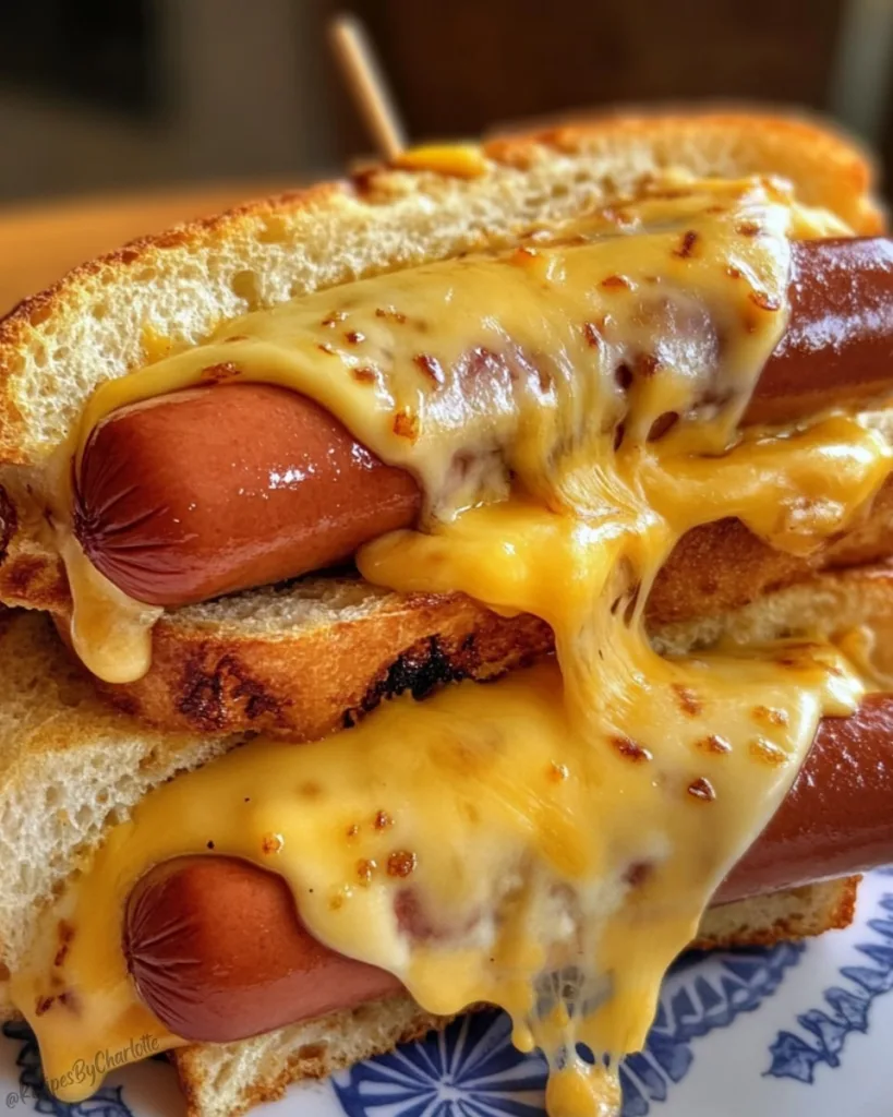 Grilled Cheese Hot Dogs 1