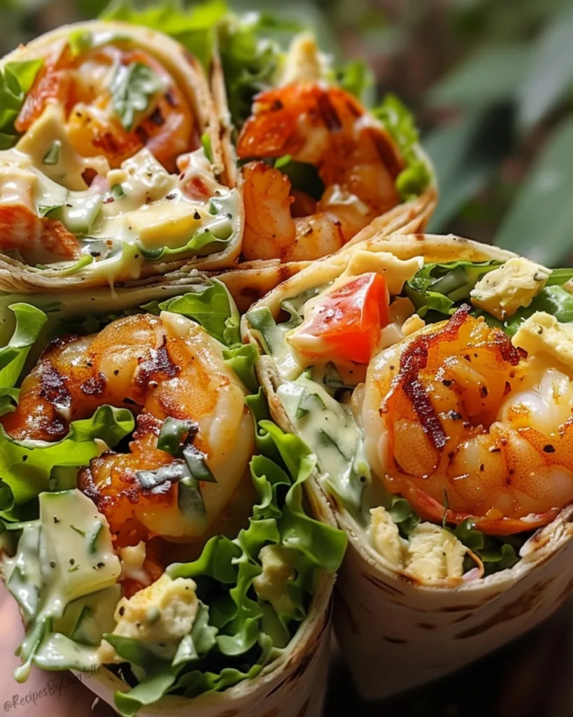 Grilled Shrimp Caesar Wraps 2