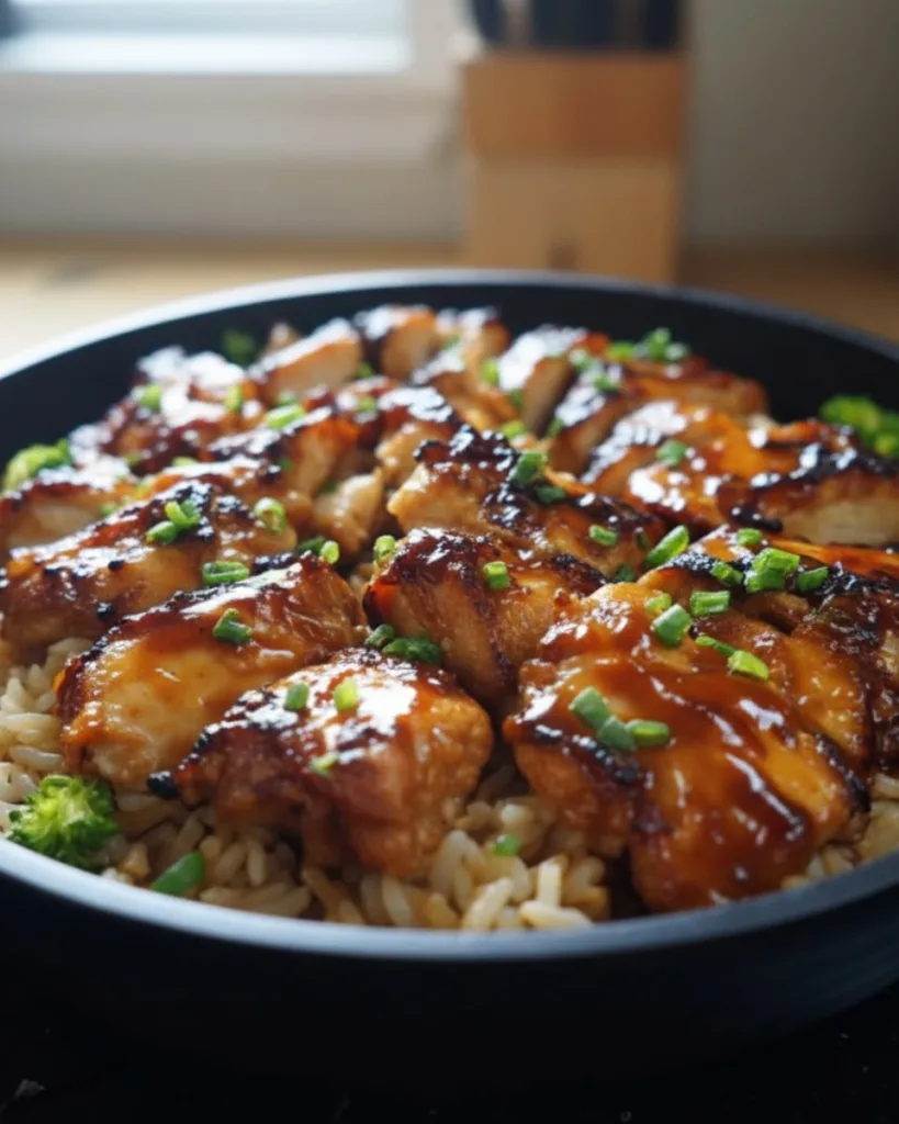 Honey BBQ Chicken and Rice 1