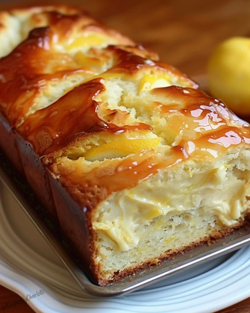 Lemon Cream Cheese Bread 4