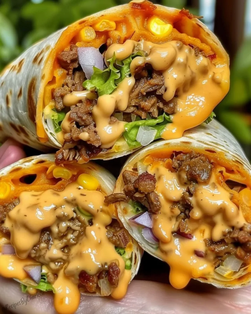 Nacho Cheese Beef Wraps 4