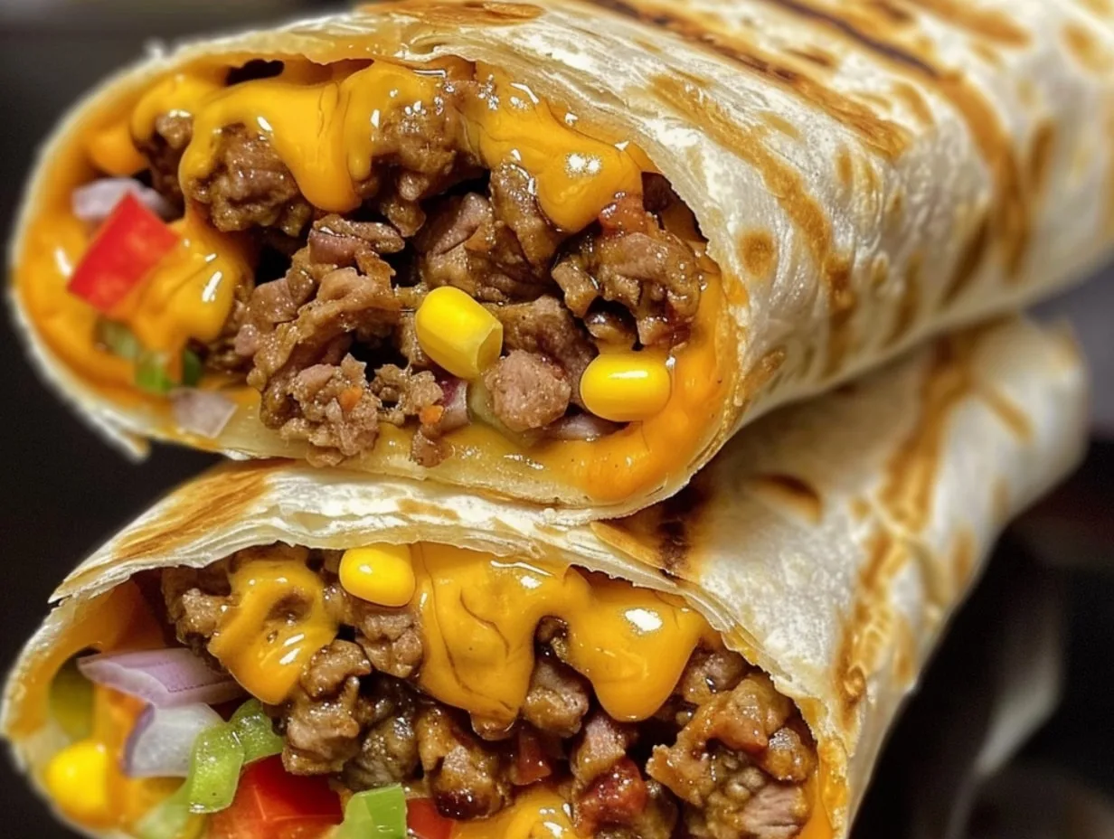 Nacho Cheese Beef Wraps