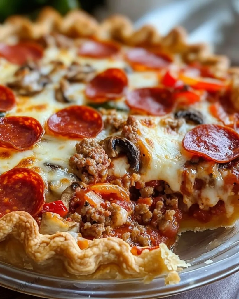 Pizza Casserole Pie 3