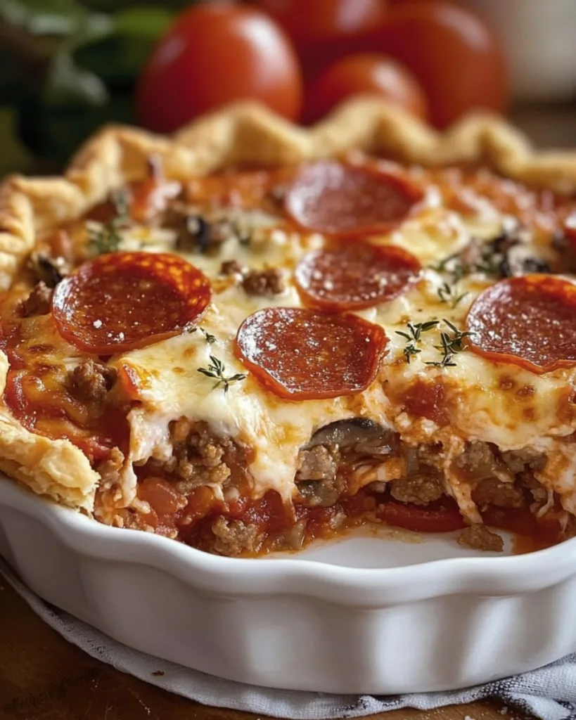 Pizza Casserole Pie 4