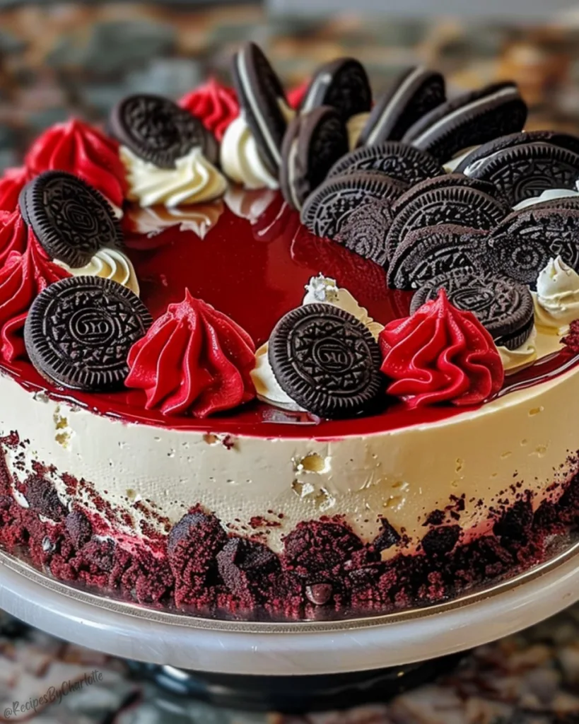 Red Velvet Oreo Cheesecake 1