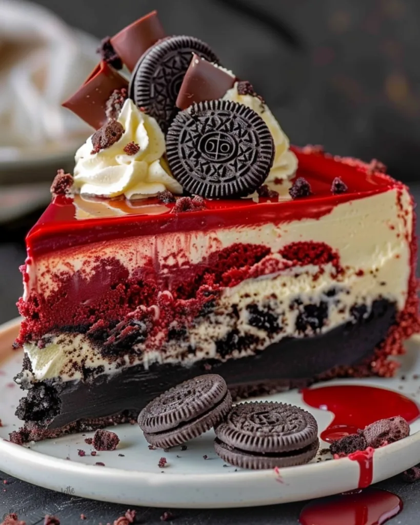 Red Velvet Oreo Cheesecake 2