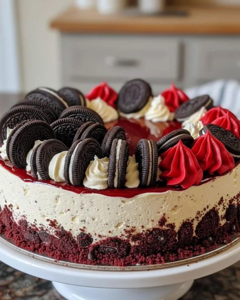 Red Velvet Oreo Cheesecake 3