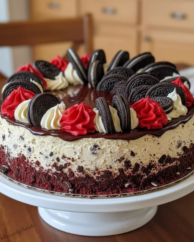 Red Velvet Oreo Cheesecake 4