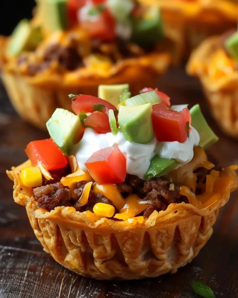 Taco Cupcakes 4
