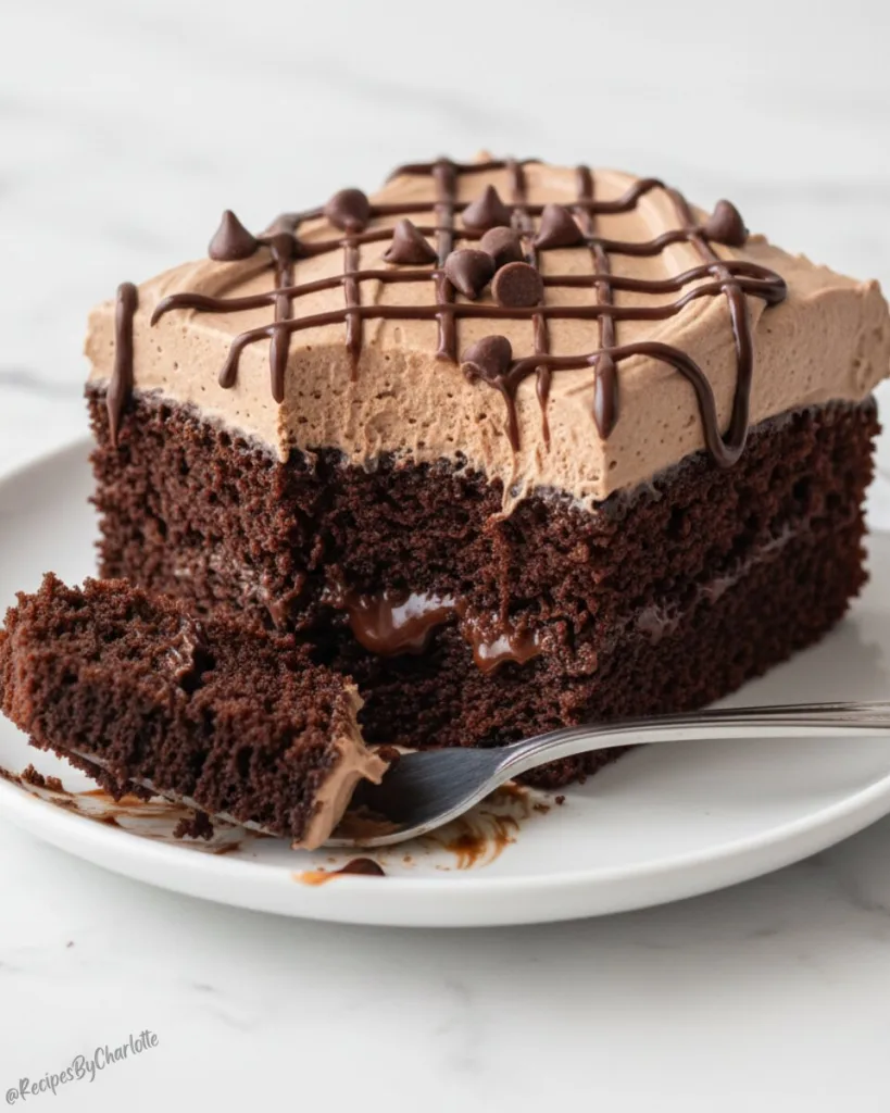 Chocolate Poke Cake 6