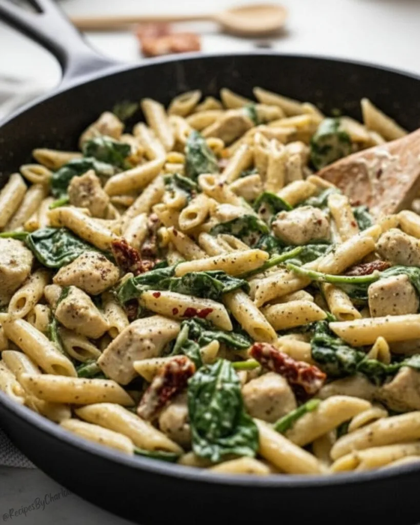 Creamy Chicken Pesto Pasta 3