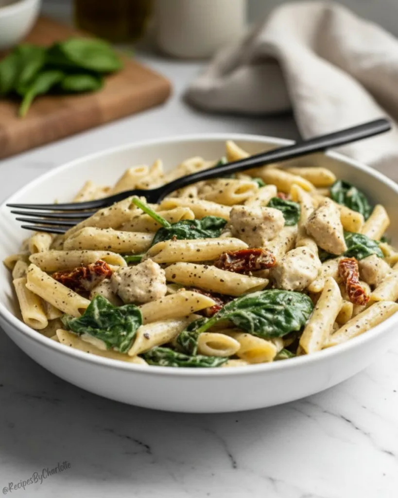 Creamy Chicken Pesto Pasta 5