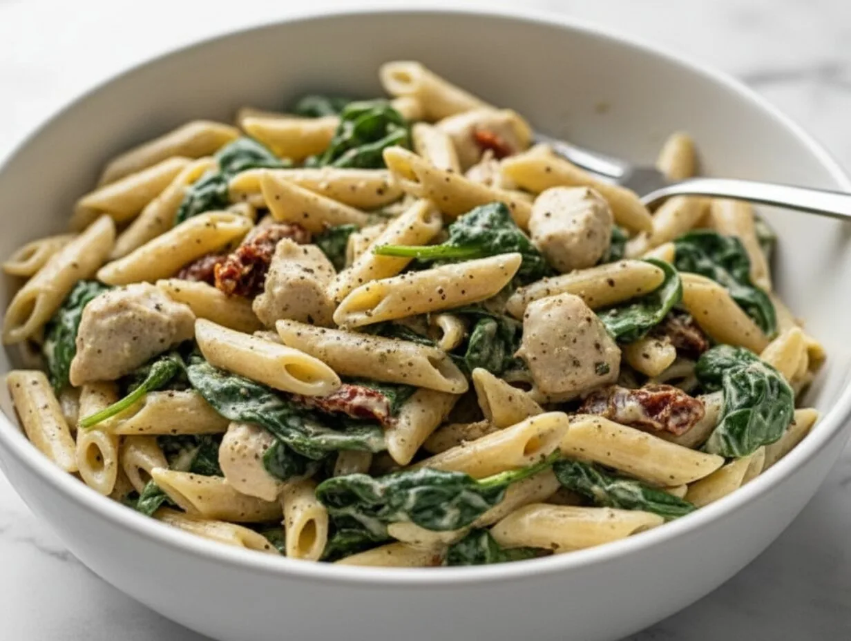 Creamy Chicken Pesto Pasta