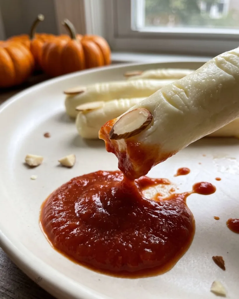 Bloody Finger Cheese Sticks 5