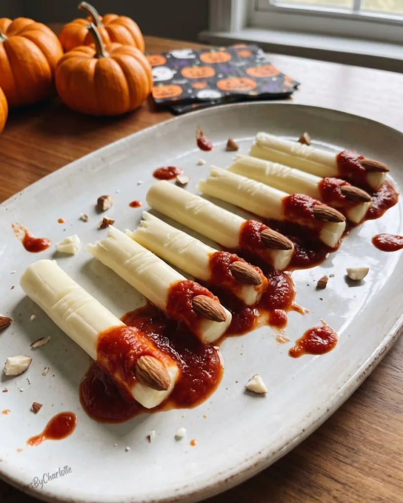 Bloody Finger Cheese Sticks 6