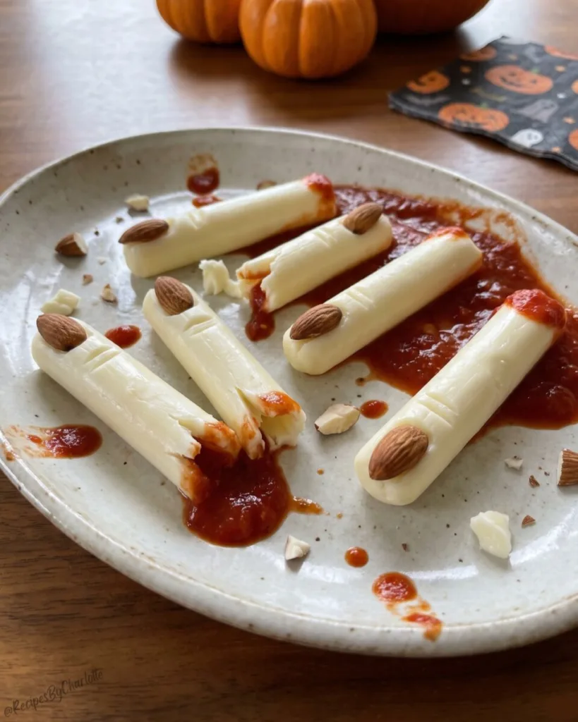 Bloody Finger Cheese Sticks 7
