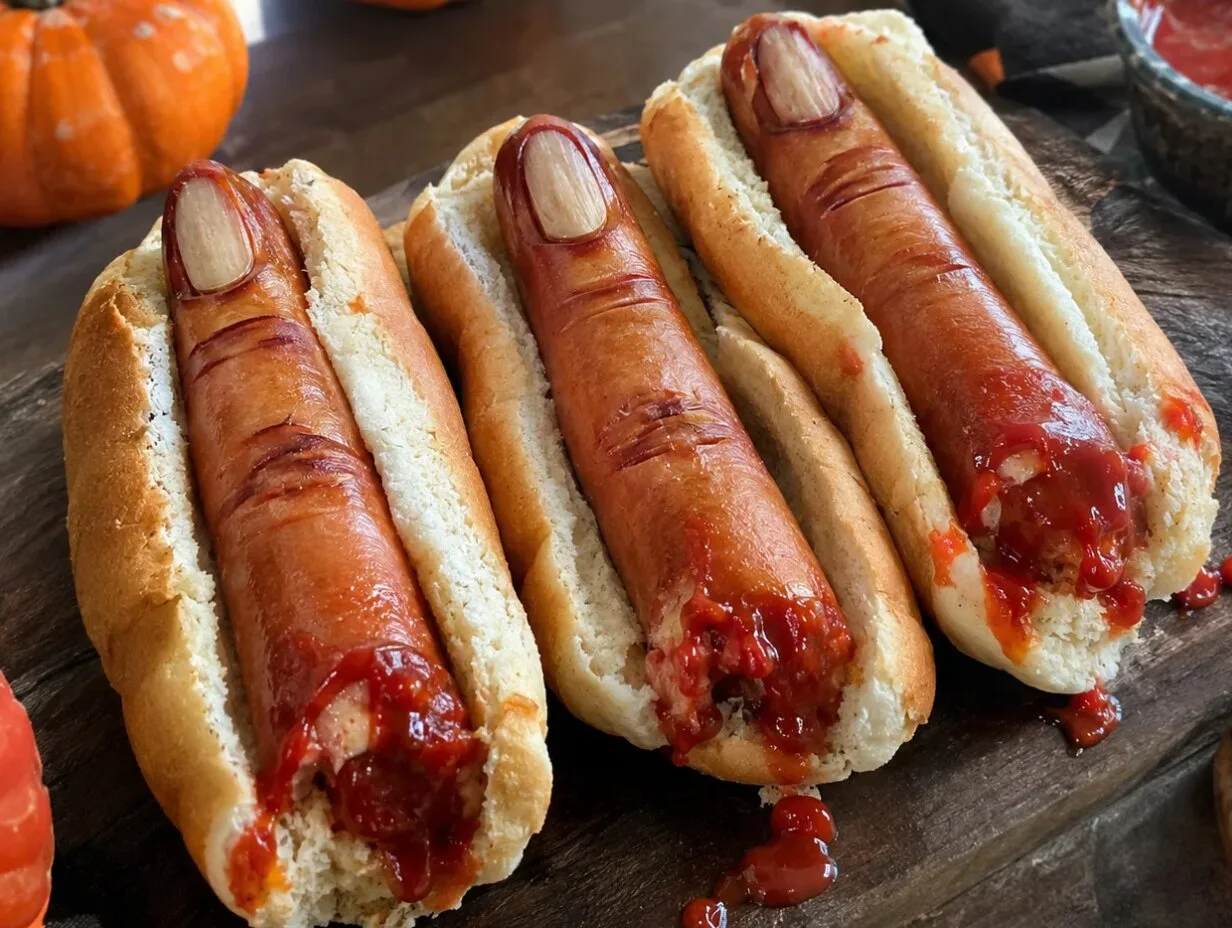 Halloween Hot Dog Fingers