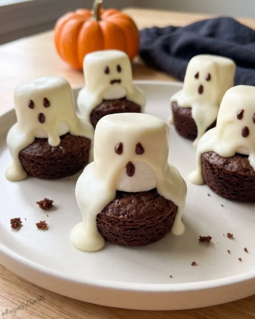 Halloween Ghost Brownie Bites 1