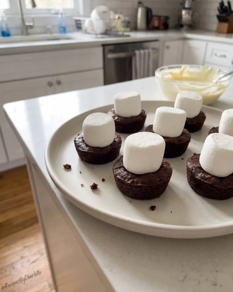Halloween Ghost Brownie Bites 4