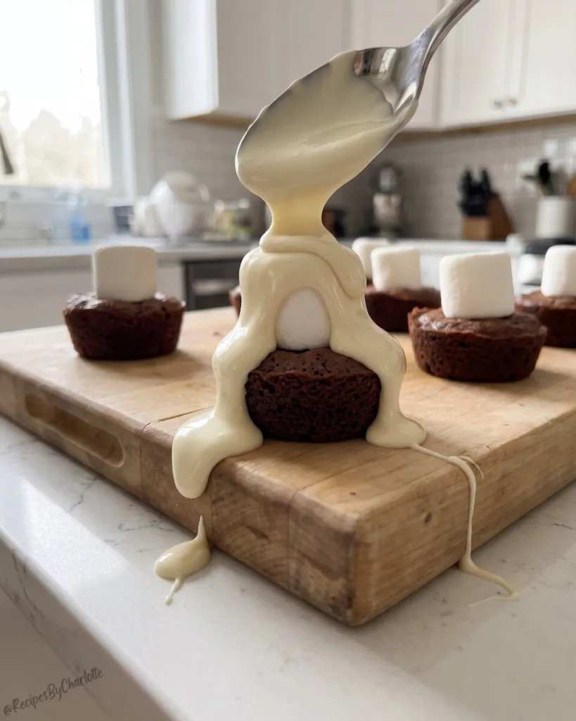 Halloween Ghost Brownie Bites 5