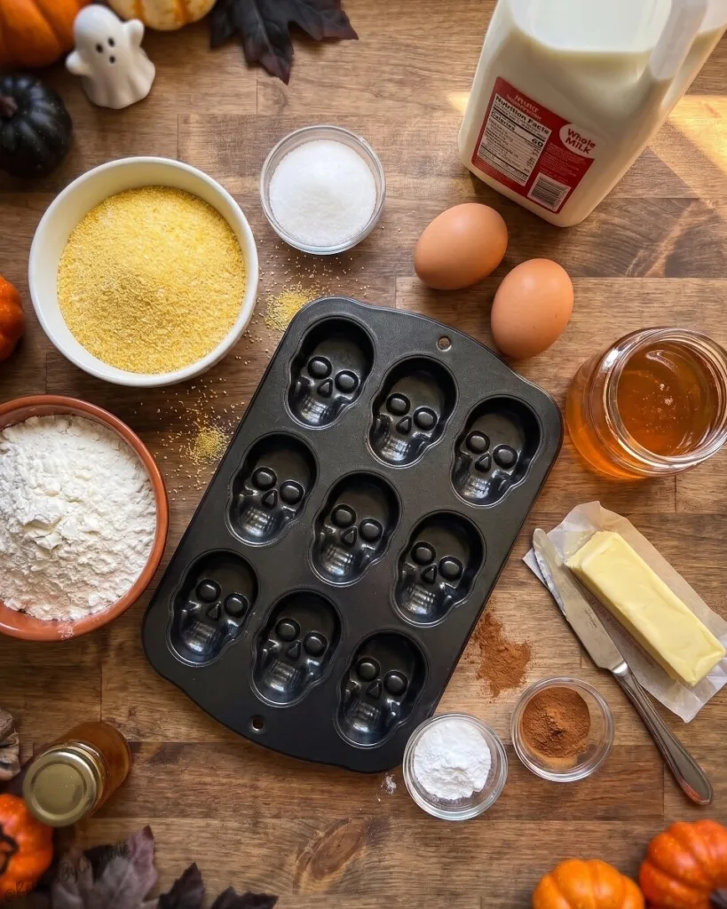 Skeleton Halloween Cornbread 2