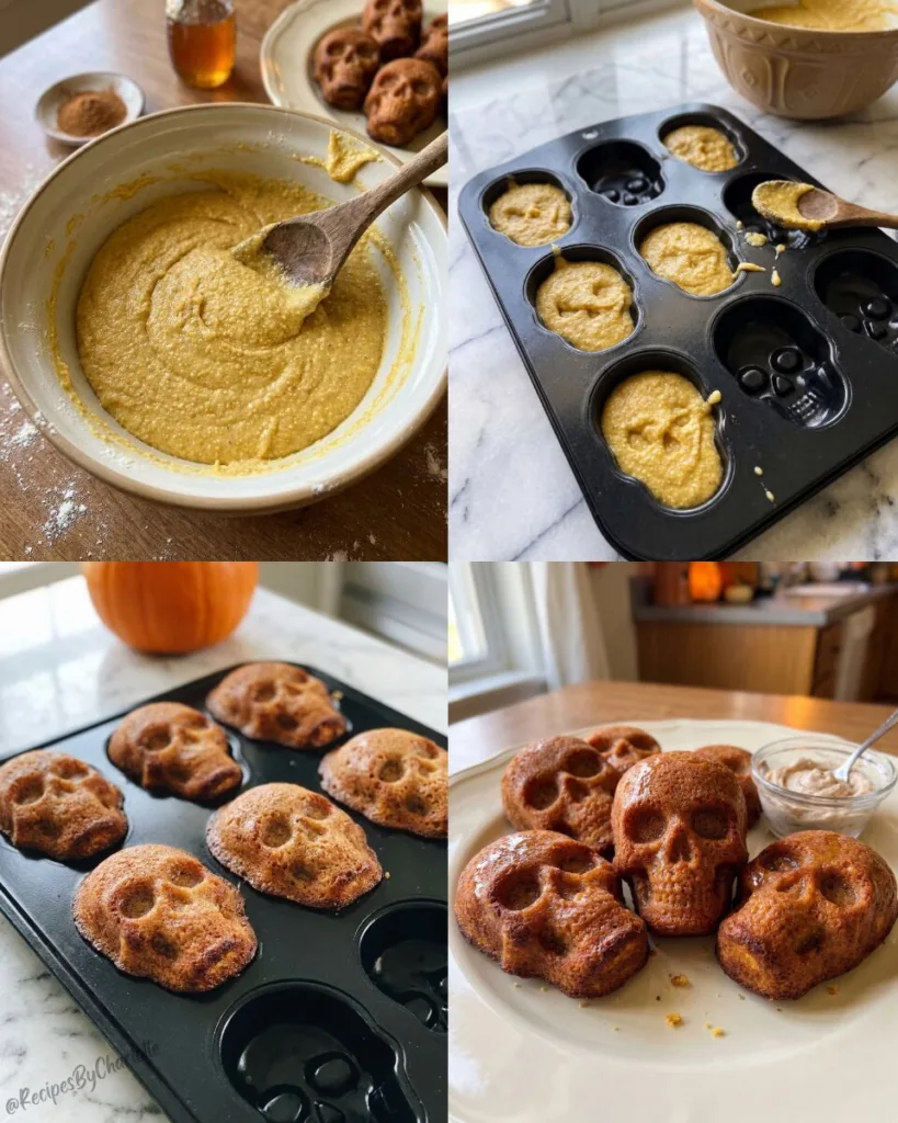Skeleton Halloween Cornbread 3